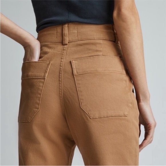 Everlane The Organic Straight-Leg Pant Toasted Coconut Tan Size 14 - Picture 3 of 13